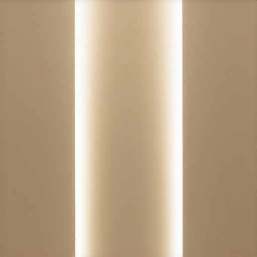 Futuristic LED lighting system seamlessly integrated into a high-end modern interior design