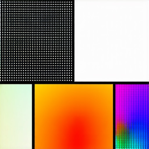 Futuristic LED lighting system with perovskite technology highlighting color and focus
