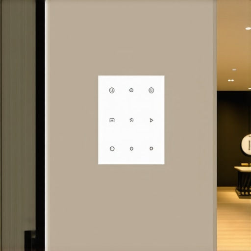 A sleek, touch-screen interface for managing intelligent LED lighting systems in a contemporary home.