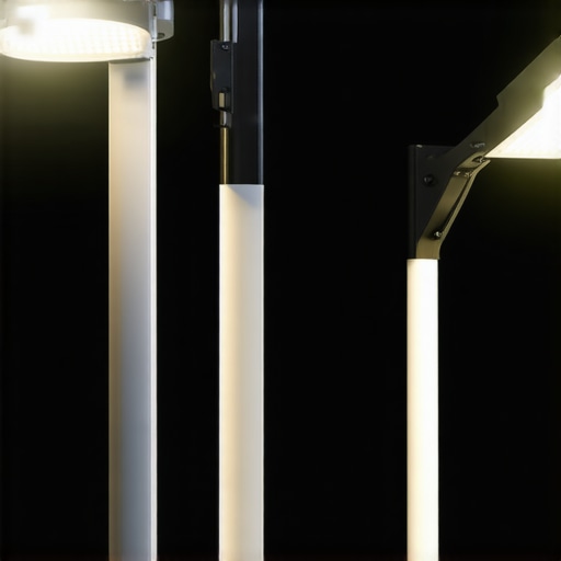 Smart Industrial Outdoor Lighting Modern outdoor fixtures with IoT sensors and weather-resistant designs