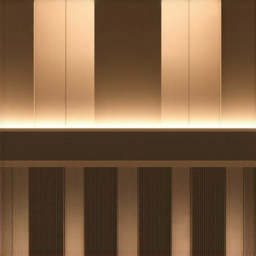 Smart LED Lighting Integration Futuristic smart LED lighting system with control panels and aluminum profiles