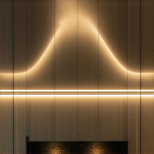 Interior of a modern home showcasing smart LED lighting with adaptive controls and eco-friendly features