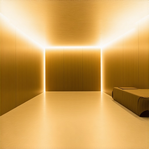 Interior with integrated smart LED lighting system