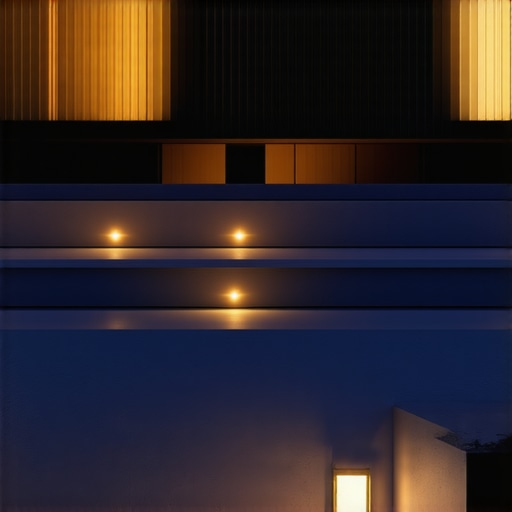 Contemporary terrace featuring customizable LED strip lights, motion sensors, and smart app controls.