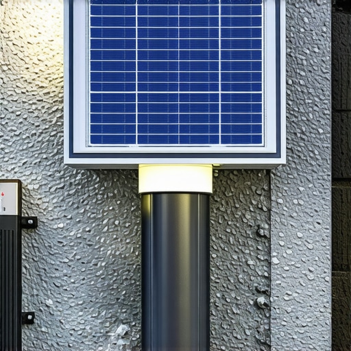 Outdoor lighting systems with solar panels and batteries during winter