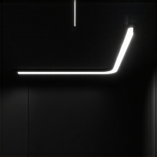 Suvremeni sustav pametne rasvjete s AI tehnologijom Ilustracija naprednog integriranog sustava rasvjete s hudim tehnologijama