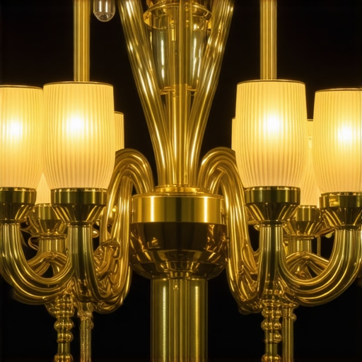 Vintage Chandelier Reinvented with Smart LEDs Vintage chandelier fitted with smart LED bulbs showcasing modern innovation intertwined with classic design.