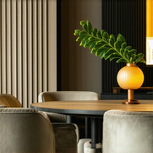 Luxurious living room showcasing vintage-inspired lighting integrated with smart control systems