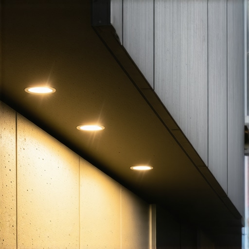 Weatherproof LED Adapter Integration Durable outdoor LED adapter integrated into building facade