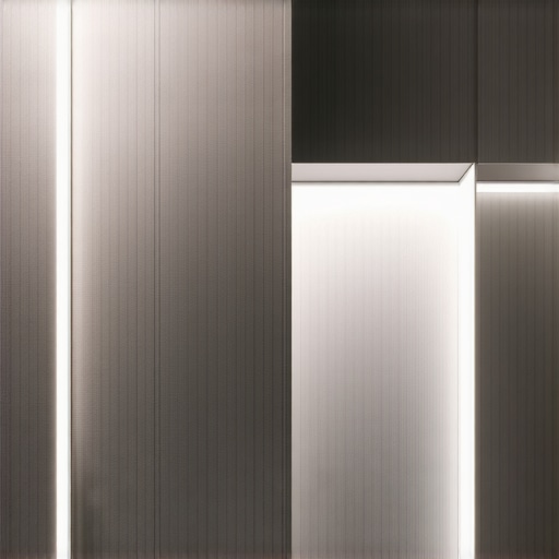 Interior scene showcasing adjustable spotlights illuminating textured surfaces