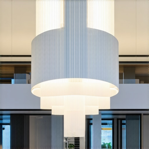 Elegant chandelier suspended in a multi-level ceiling interior highlighting advanced placement techniques