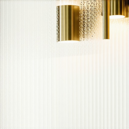 Teksturisano staklo s vintage metalnim elementima u ambijentalnom osvjetljenju