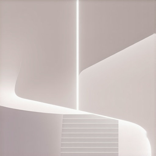 Concept art of advanced intelligent lighting systems with dynamic materials in interior design.