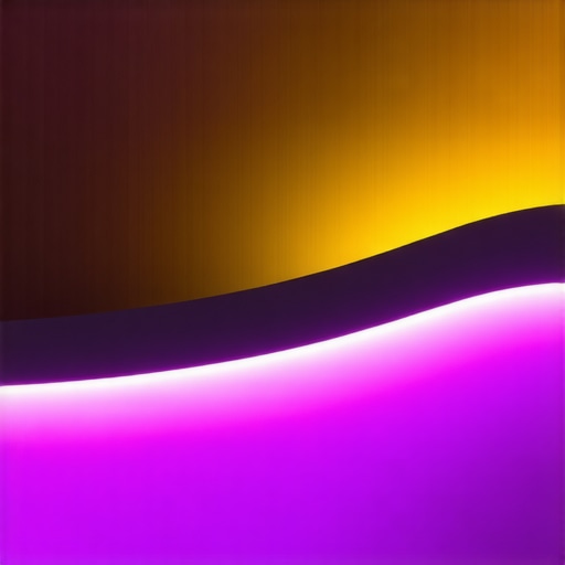 Advanced LED lighting interface with dynamic color options in a contemporary setting