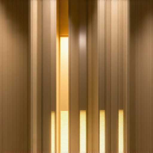 Modern high-ceiling room illuminated with innovative LED systems and decorative fixtures