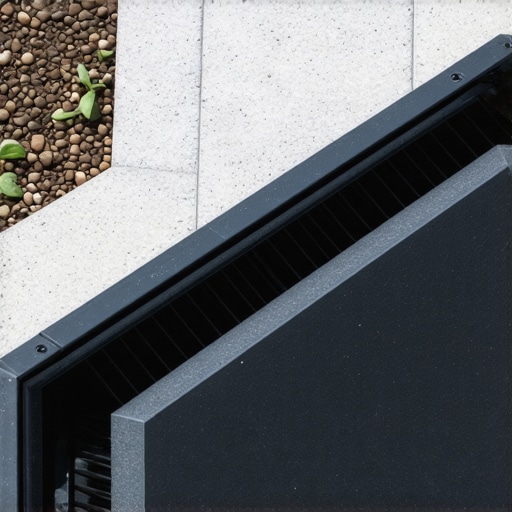 Modern ecological underground cable conduit integrating into landscape