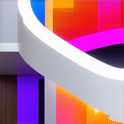 Moderna inteligentna rasvjeta za fleksibilan ambijent Unutarnji prostor s prilagodljivom rasvjetom i pametnim kontrolerima.