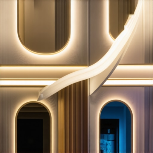 Elegantni salon s naprednim integriranim sustavima rasvjete