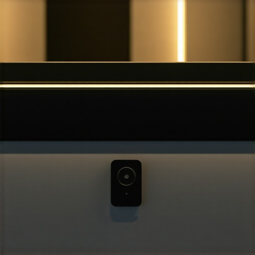 Detalj senzora pokreta integriranog u minimalistički dizajn stubišta