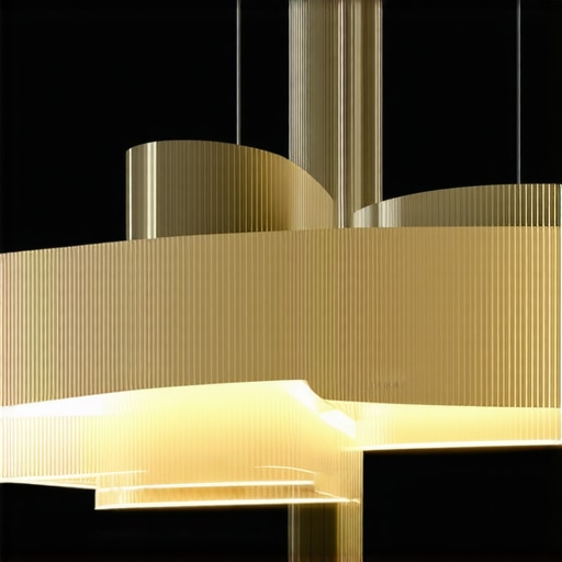 Secesijski luster s modernom LED rasvjetom u starinskom okruženju