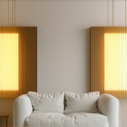 Minimalistička dnevna soba sa skandinavskom rasvjetom