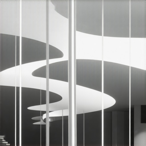 Svetlosna skulptura od LED dioda u luksuznom prostoru