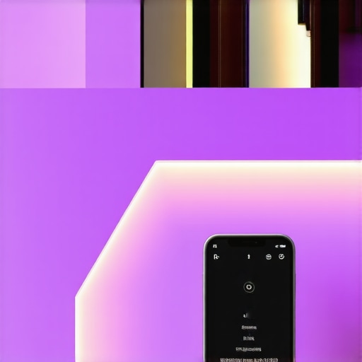 Visual representation of a modern home with advanced smart LED lighting controls.