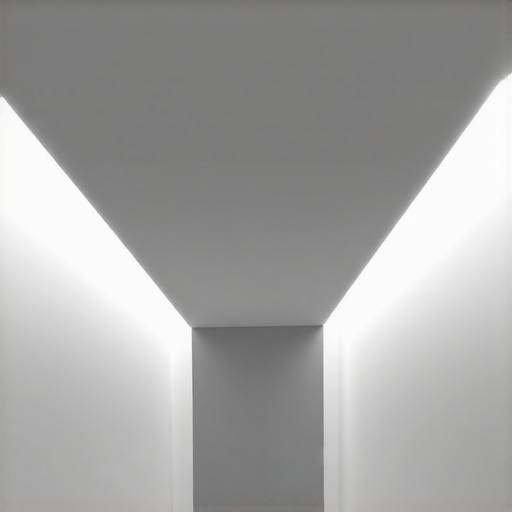 Advanced smart LED lighting system with control interfaces and automation in modern interior design