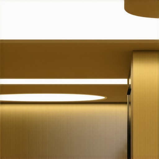 A modern smart LED lighting system controllable via mobile app, adjustable brightness and color