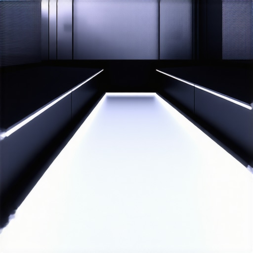 Advanced smart LED lighting with digital controls in a contemporary home