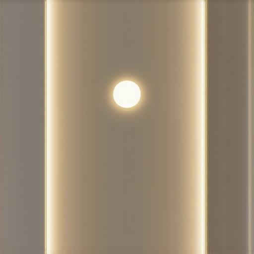 Ilustracija pametnog sustava rasvjete upravljanog putem mobilnog uređaja u ulaznom prostoru