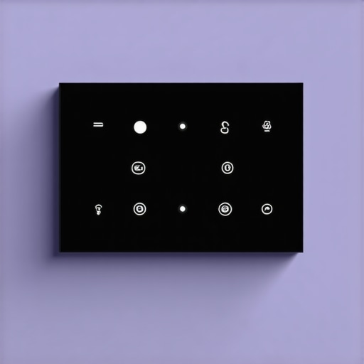 Smart Lighting Control System Touchscreen interface of modern smart lighting system emphasizing IoT connectivity