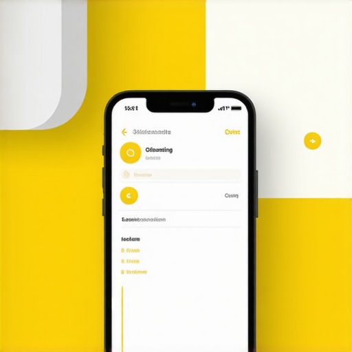 A modern smart home lighting interface on a mobile device with connected IoT sensors
