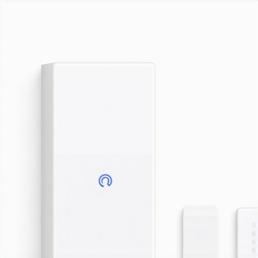 Touchscreen smart lighting control panel with wireless sensors in a smart home environment.