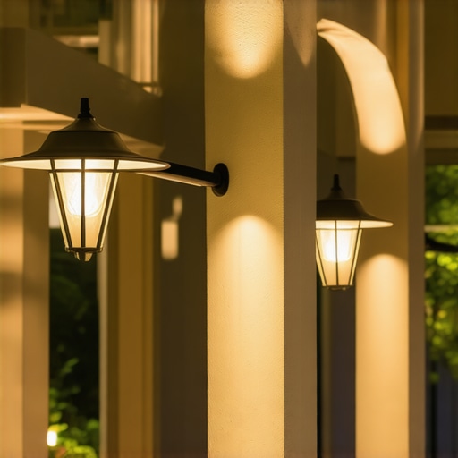 Outdoor lighting system with smart control and architectural features