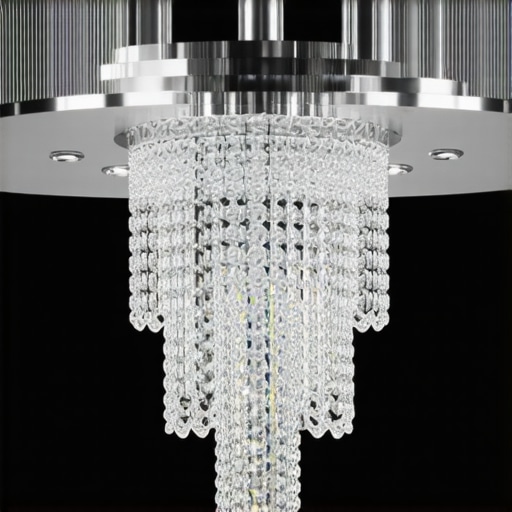 Close-up view of magnetic fixture system for secure chandelier installation