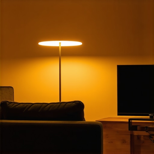 Gdje točno postaviti podnu lampu u dnevnom boravku za ugođaj bez odsjaja na ekranu